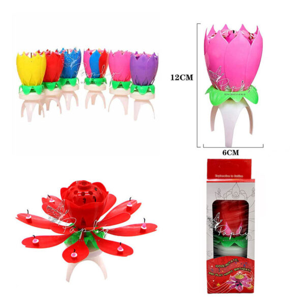 شمع موزیکال چرخشی