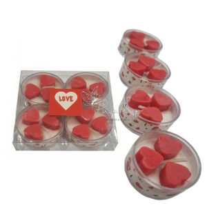 شمع وارمر قلب 4 عددی پلی کربنات